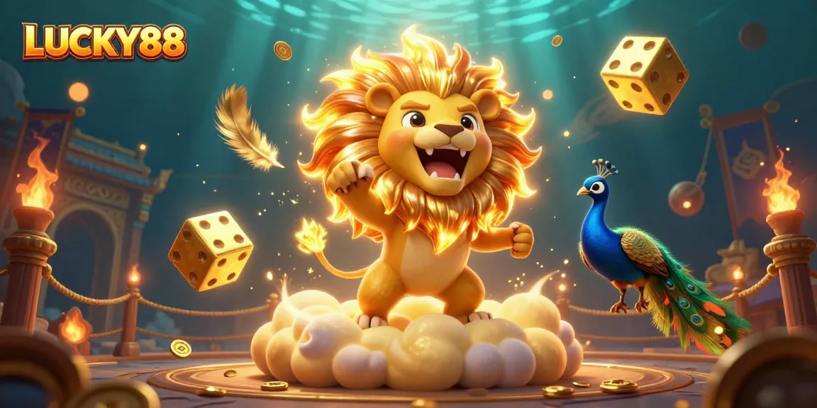 Spin your luck with LUCKY88 amidst vibrant casino action and thrilling game elements.