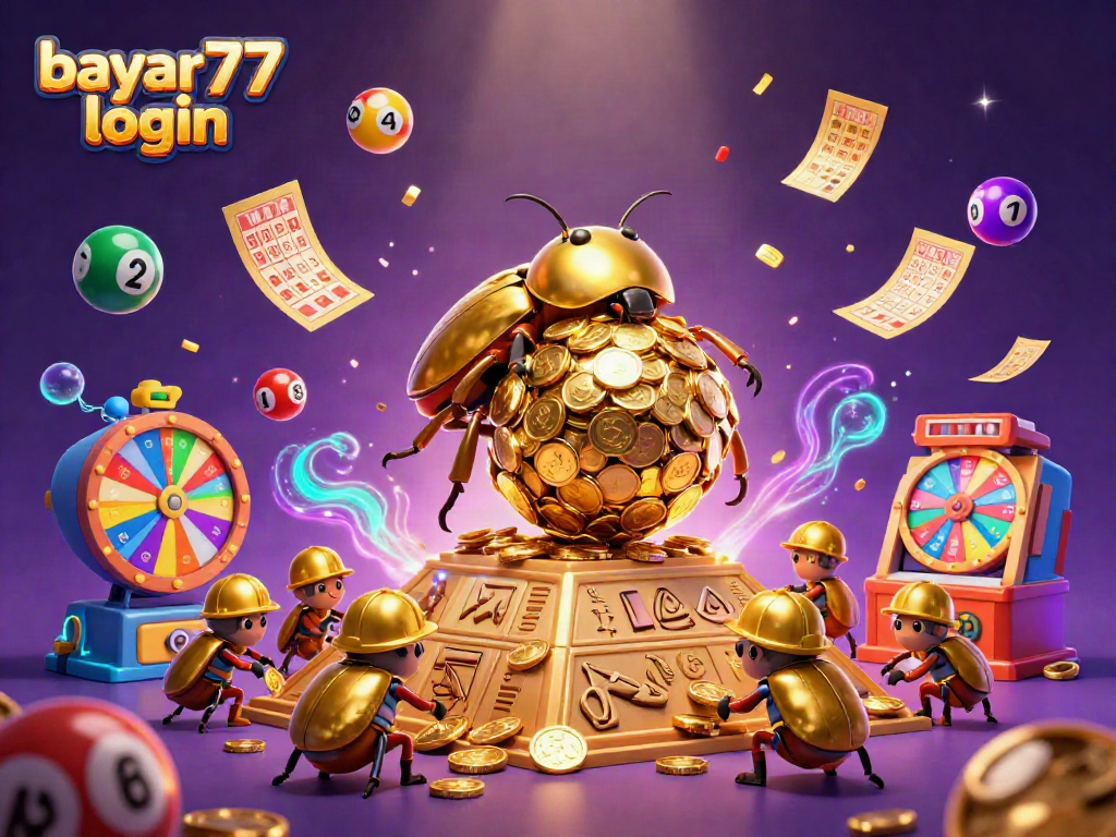 Experience seamless gaming with the vibrant scene showcasing bayar77 login and exciting casino elements.