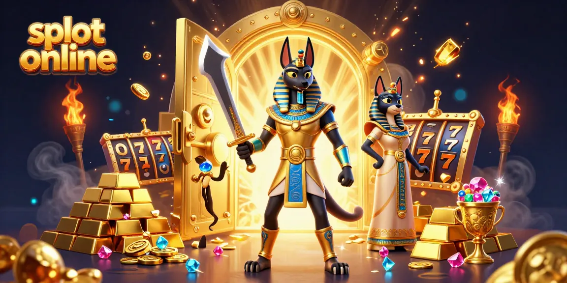 Raih kemenangan besar di slot online dengan Anubis dan Bastet dalam suasana kasino mewah.