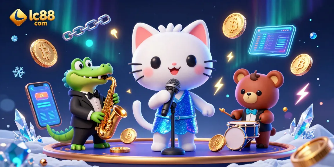 Engage with vibrant 3D characters winning at lc88 com, showcasing a lively casino scene.