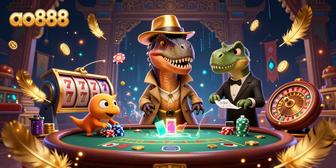 Engage with thrilling adventures at ao888, featuring a velociraptor card counter and a stegosaurus pit boss.