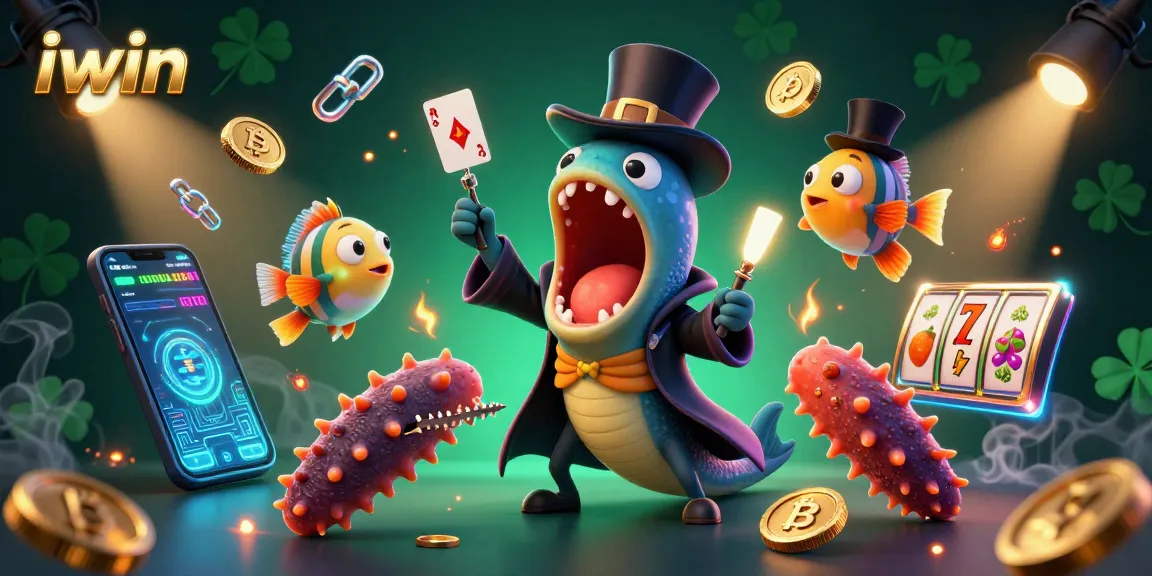 Engage with iwin's thrilling gambling atmosphere featuring vibrant neon elements and dynamic characters.