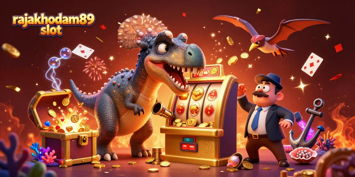 Menangkan jackpot dengan rajakhodam89 slot saat dinosaurus menyerang mesin slot emas.