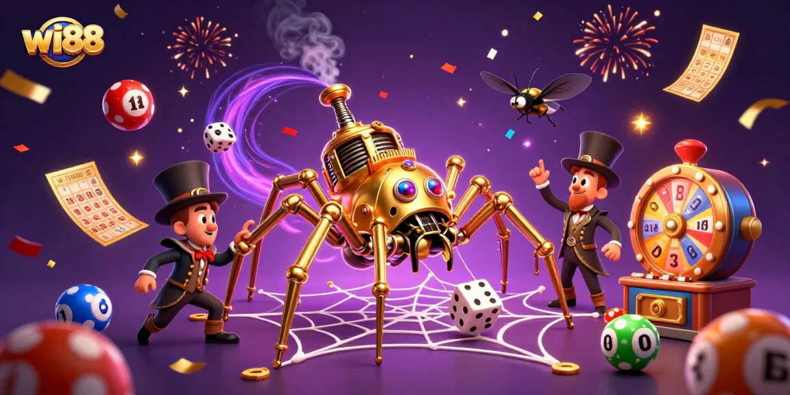 Experience the thrill of wi88 with a vibrant 3D illustration capturing engaging casino elements.