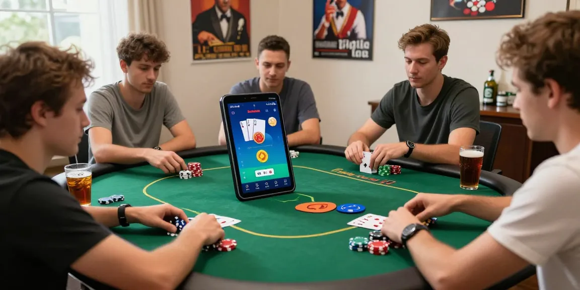 Exciting poker gameplay experience at https://pokergameapk.com.pk/ showcasing players enjoying Texas Hold'em on a mobile app.