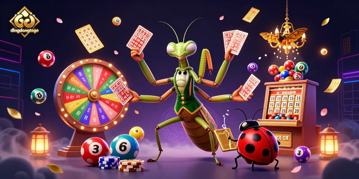 Experience thrilling gameplay with dingdongtoge in a vibrant 3D casino atmosphere featuring dynamic lottery elements.
