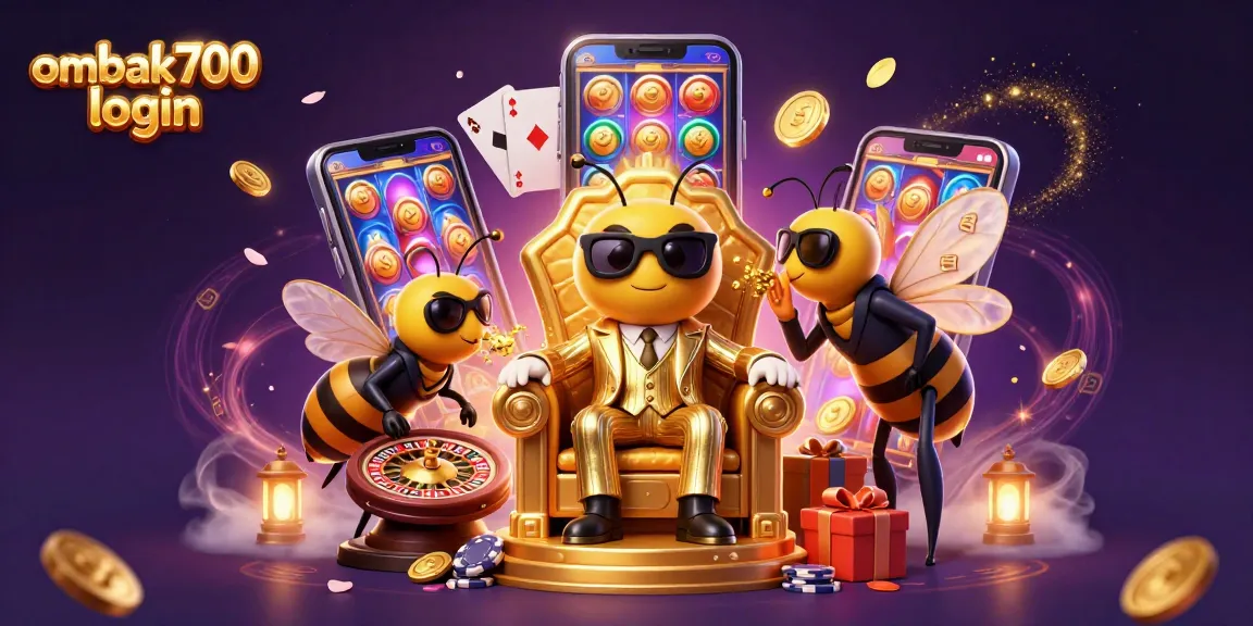 Pertaruhan cerdas di ombak700 login dengan bos lebah kartun dan elemen kasino yang menarik.