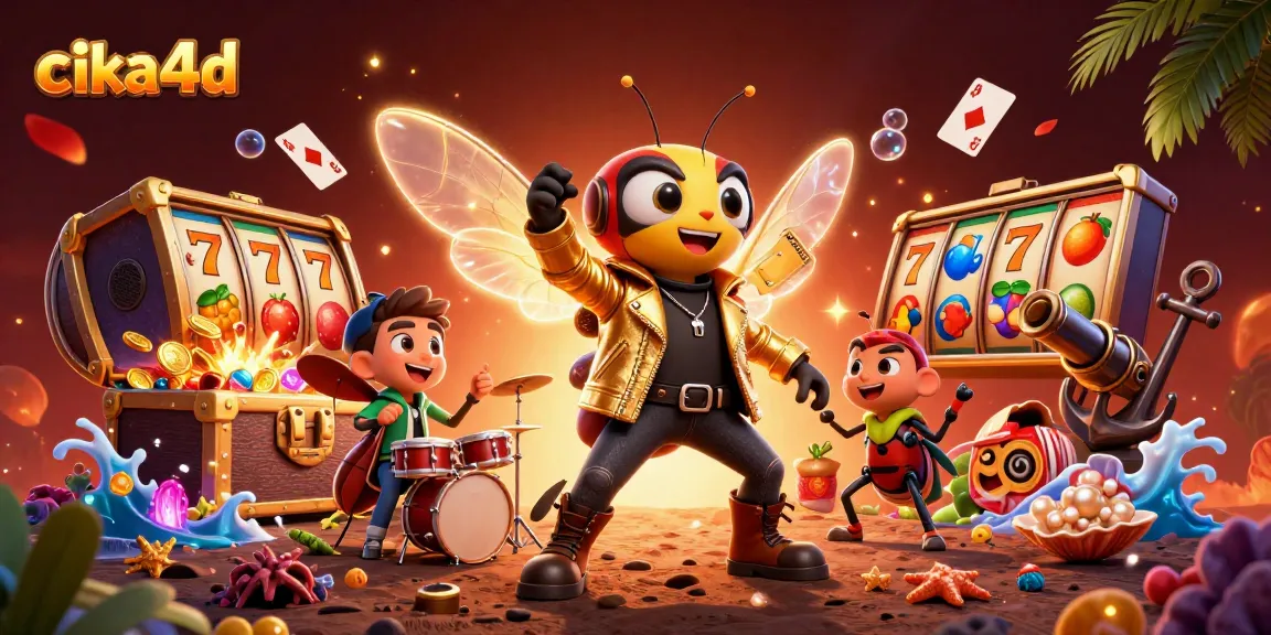 Experience the excitement of cika4d with vibrant slots, jackpots, and dynamic 3D characters!