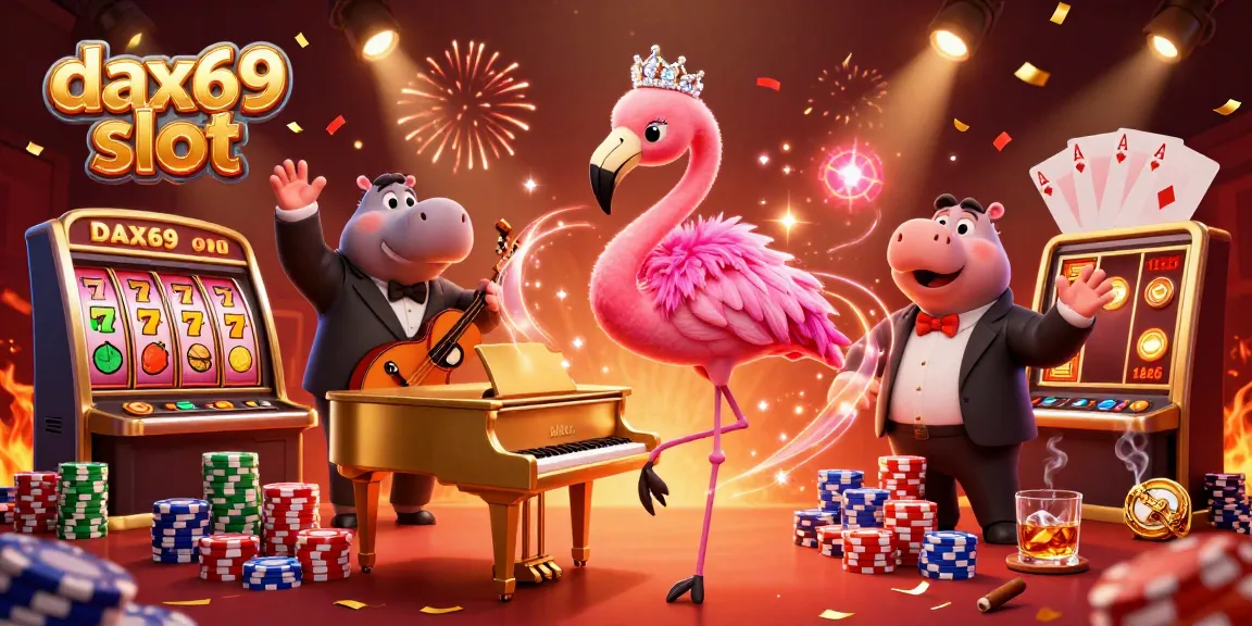 Permainan dax69 slot yang seru dengan karakter flamingo dan hippo di kasino